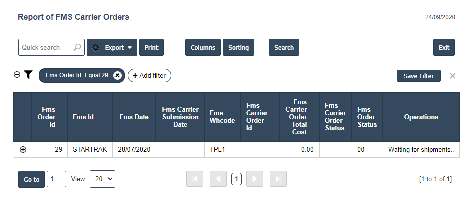 Carrier Orders | Sri Software