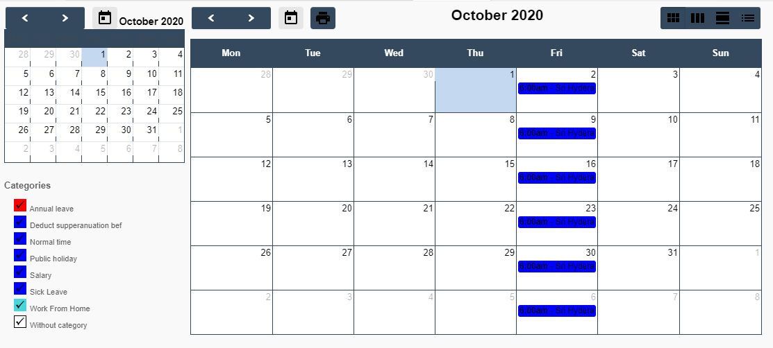 Pay Roster | Sri Software