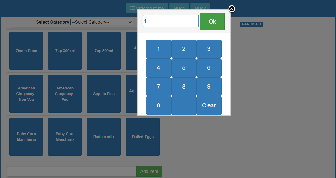 Restaurant Dashboard | Sri Software