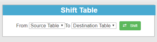shift table