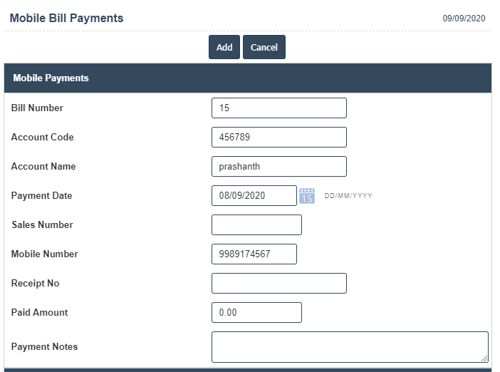 Bill Payments | Sri Software
