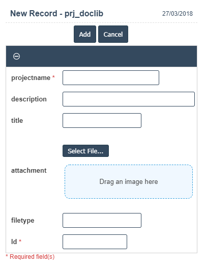 document lib add