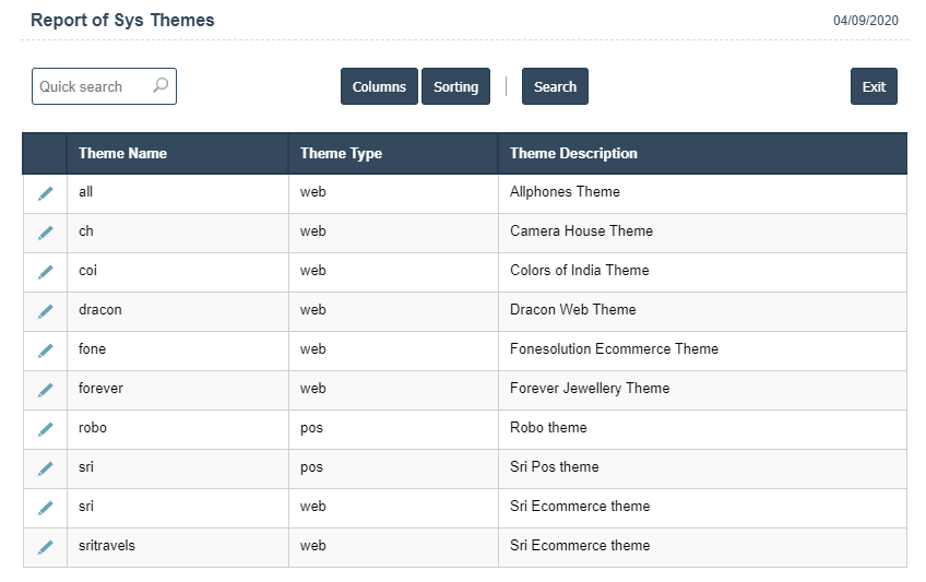 Sys Themes | Sri Software