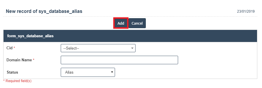 Databases Alias | SRI Software