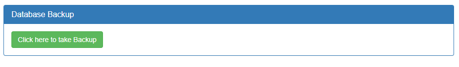 Backup Database | Sri Software