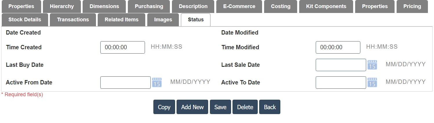 Inventory List | Sri Software