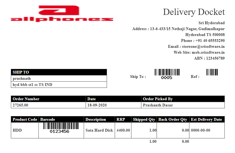 Current Sales Orders | Sri Software