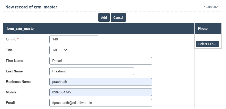 Crm Master | Sri Software