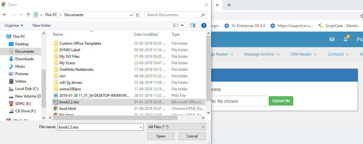 Import Contacts | Sri Software