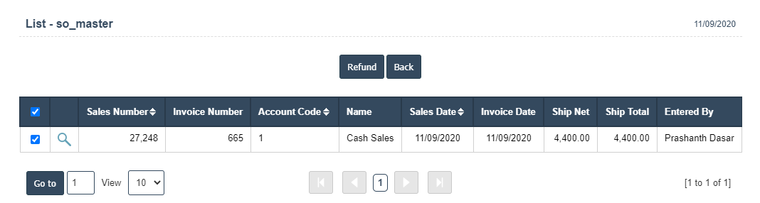 Sales Refund | Sri Software