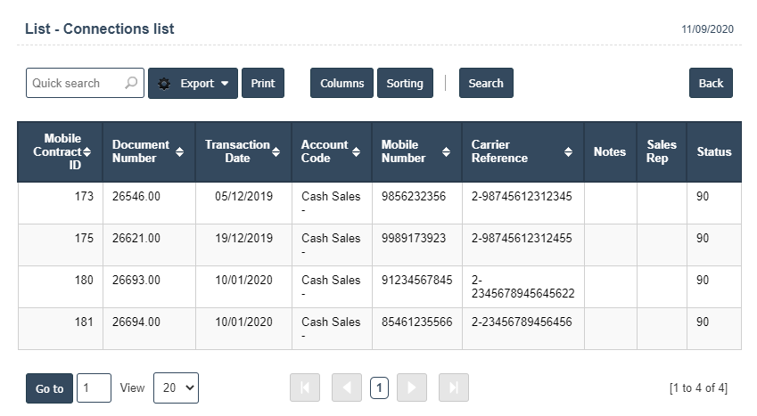 My Connections List | Sri Software